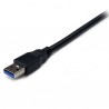 StarTech.com Câble d'extension USB 3.0 SuperSpeed de 2m - Rallonge USB A vers A - M F - Noir