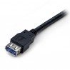 StarTech.com Câble d'extension USB 3.0 SuperSpeed de 2m - Rallonge USB A vers A - M F - Noir