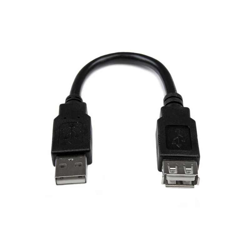 StarTech.com Câble d'extension USB 2.0 de 15cm - Rallonge USB A vers A - M F