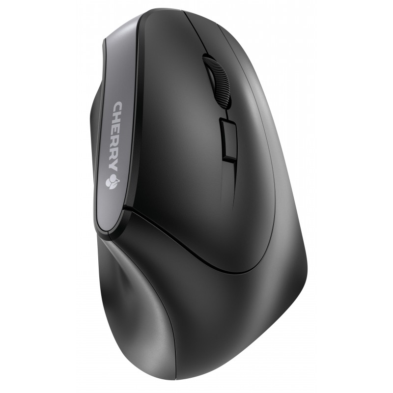 CHERRY MW 4500 Souris ergonomique sans fil, pour droitiers, inclinée à 45°, noir, USB