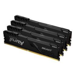 Kingston Technology FURY 32Go 3600MT s DDR4 CL17 DIMM (Kit de 4) Beast Black