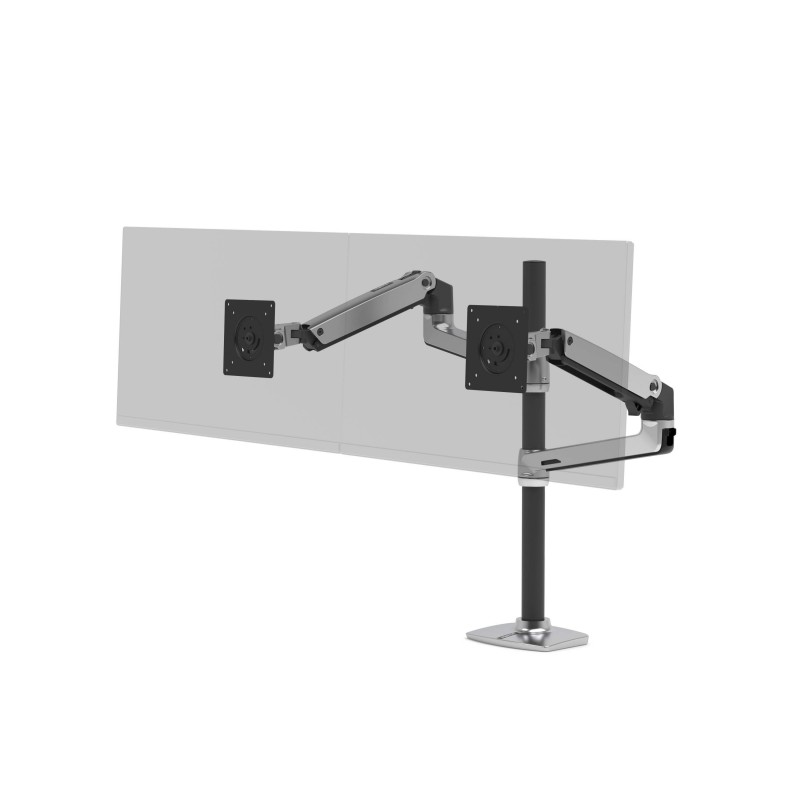 Ergotron LX Series LX Dual Stacking Arm Tall Pole 101,6 cm (40") Aluminium Bureau