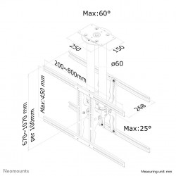 Neomounts support de plafond pour écran