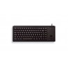 CHERRY G84-4400 TRACKBALL KEYBOARD Clavier filaire miniature, trackball, PS2, noir, AZERTY - FR