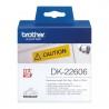 Brother DK-22606 - Ruban film continu original – Noir sur jaune, 62 mm de large