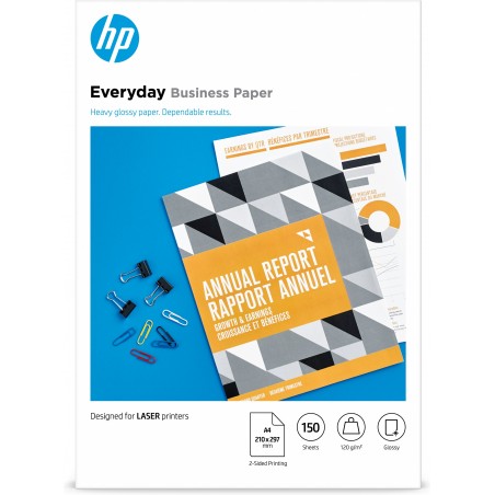 HP Papier Everyday Business, brillant, 120 g m2, A4 (210 x 297 mm), 150 feuilles