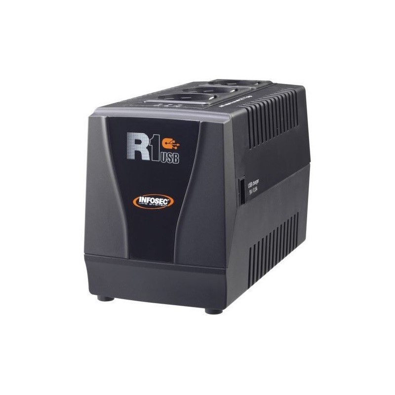 Infosec R1 USB 1000 alimentation d'énergie non interruptible 1 kVA 500 W 3 sortie(s) CA