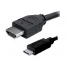 Uniformatic 12455 câble HDMI 5 m HDMI Type A (Standard) HDMI Type C (Mini) Noir