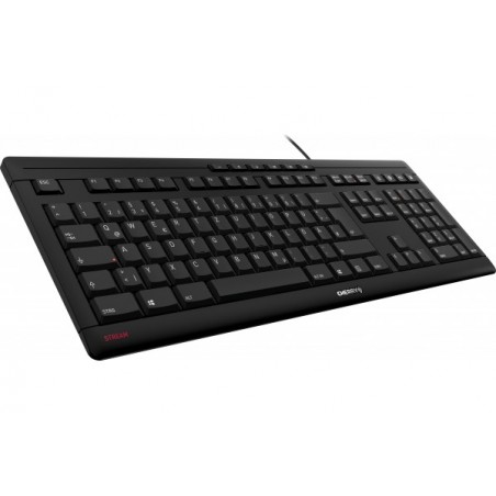 CHERRY STREAM clavier Bureau USB AZERTY Belge Noir