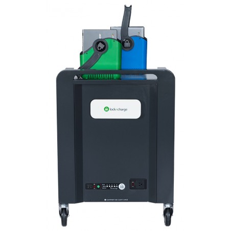 LocknCharge Carrier 30 Classe mobile de charge et de gestion Noir, Bleu, Vert, Métallique