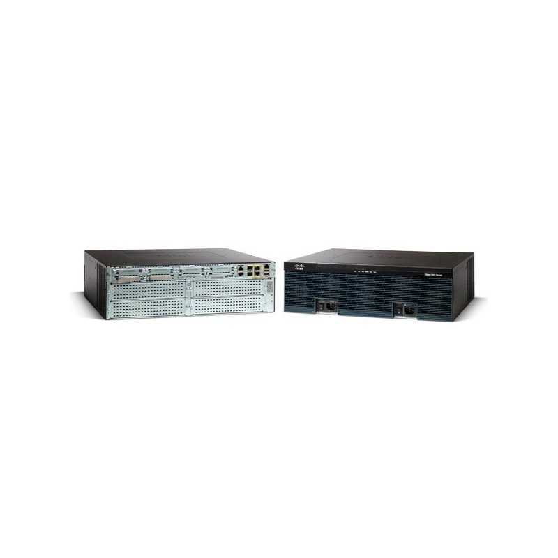 Cisco 3925 Routeur connecté Gigabit Ethernet Noir