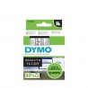 DYMO D1 - Standard Étiquettes - Noir sur transparent - 24mm x 7m