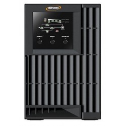 Infosec E4 Value 1000 alimentation d'énergie non interruptible Double-conversion (en ligne) 1 kVA 3 sortie(s) CA