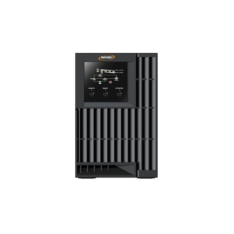 Infosec E4 Value 1000 alimentation d'énergie non interruptible Double-conversion (en ligne) 1 kVA 3 sortie(s) CA