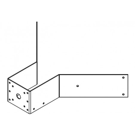 Bosch MIC-CMB-BD kit de support Noir Aluminium