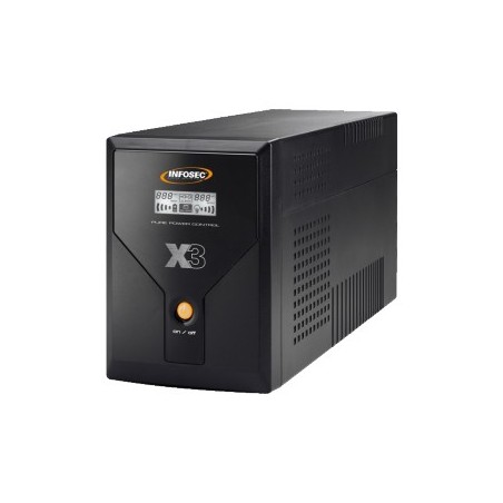 Infosec X3 EX LCD USB 1600 alimentation d'énergie non interruptible Interactivité de ligne 1,6 kVA 4 sortie(s) CA