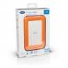 LaCie Rugged Mini disque dur externe 2 To Orange, Argent