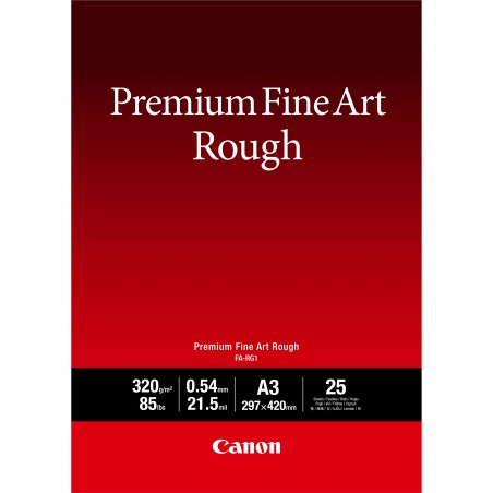 Canon Papier A3 beaux-arts texturé Premium FA-RG1, 25 feuilles