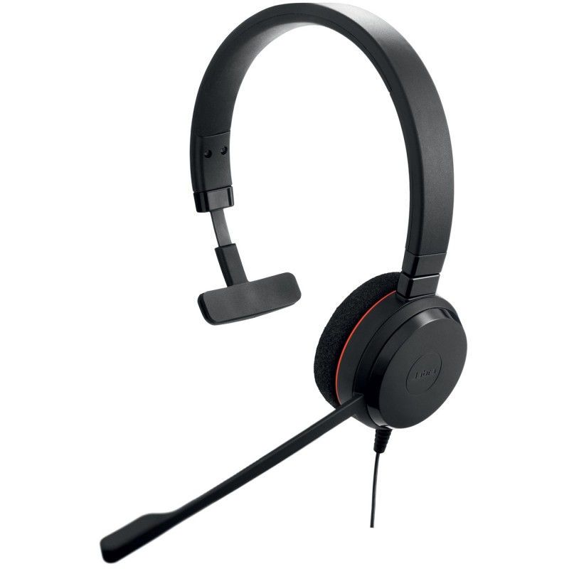 Jabra Evolve 20 MS Mono Casque Avec fil Arceau Bureau Centre d'appels USB Type-A Noir