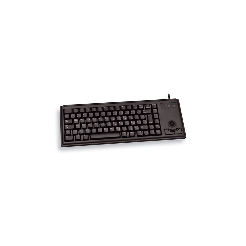 CHERRY G84-4400 TRACKBALL KEYBOARD Clavier filaire miniature, trackball, USB, noir, AZERTY - FR