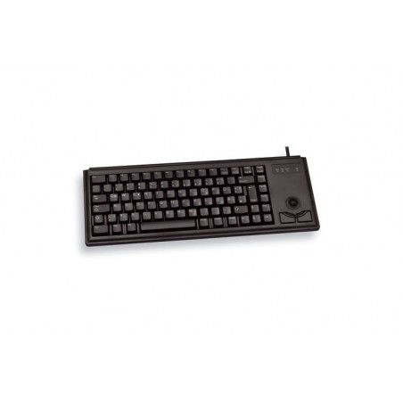 CHERRY G84-4400 TRACKBALL KEYBOARD Clavier filaire miniature, trackball, USB, noir, AZERTY - FR