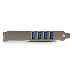 StarTech.com Carte contrôleur PCI Express à 4 ports USB 3.0 SuperSpeed - Adaptateur PCIe avec UASP et alimentation SATA