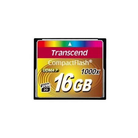 Transcend CompactFlash Card 1000x 16GB 16 Go MLC