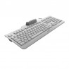 CHERRY SECURE BOARD 1.0 Clavier filaire, lecteur cartes à puce, gris clair, USB, AZERTY - FR