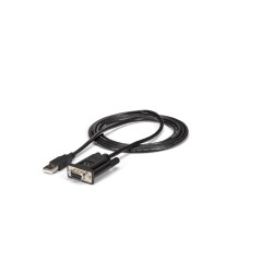 StarTech.com Câble Adaptateur USB vers RS232 Série - Câble DB9 Série DCE avec FTDI - Null Modem - USB 1.1   2.0 - Alimenté par