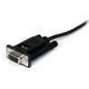 StarTech.com Câble Adaptateur USB vers RS232 Série - Câble DB9 Série DCE avec FTDI - Null Modem - USB 1.1   2.0 - Alimenté par