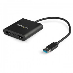 StarTech.com Adaptateur USB 3.0 vers Dual HDMI - 2x1080p   1x4K 30Hz - Carte Graphique Vidéo Externe - Adaptateur d'Affichage