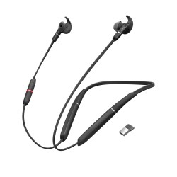 Jabra Evolve 65e UC & Link 370 Casque Sans fil Minerve Bureau Centre d'appels Micro-USB Bluetooth Noir