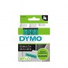 DYMO D1 - Standard Étiquettes - Noir sur vert - 12mm x 7m