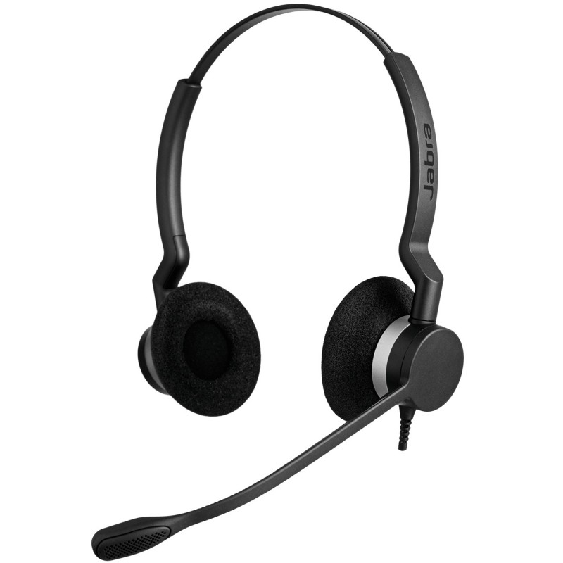 Jabra Biz 2300 Duo Casque Avec fil Arceau Bureau Centre d'appels USB Type-C Bluetooth Noir