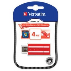 Verbatim GT Edition USB Drive 4GB - Red lecteur USB flash 4 Go USB Type-A 2.0 Rouge