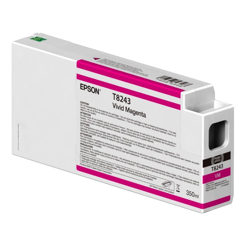 Epson Singlepack Vivid Magenta T824300 UltraChrome HDX HD 350ml