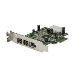 StarTech.com Carte adaptateur PCI Express vers 3 ports FireWire - Faible encombrement - 800 et 400