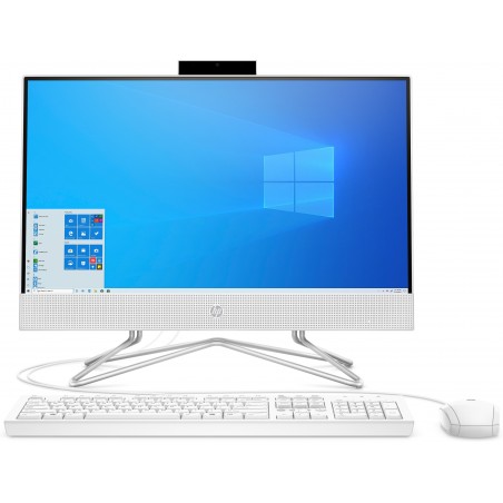 HP 22-df0097n Intel® Core™ i3 i3-1005G1 54,6 cm (21.5") 1920 x 1080 pixels PC All-in-One 4 Go DDR4-SDRAM 1,13 To HDD+SSD