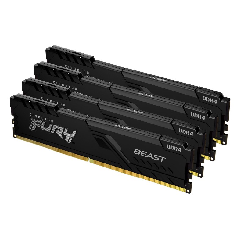 Kingston Technology FURY 32Go 3200MT s DDR4 CL16 DIMM (Kit de 4) Beast Black