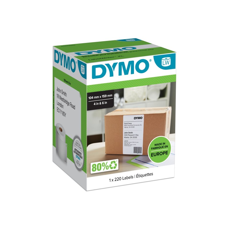 DYMO LW - Très grandes étiquettes d'expédition - 104 x 159 mm - S0904980