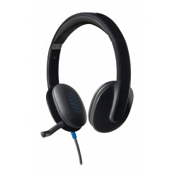 Logitech H540 USB Computer Headset Avec un son haute définition et des commandes sur l'oreillette