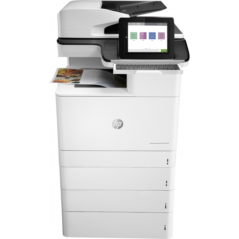 HP Color LaserJet Enterprise Flow Imprimante multifonction M776z, Impression, copie, numérisation et fax, Impression sur façade