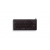 CHERRY G84-4100 COMPACT KEYBOARD Clavier filaire miniature, USB PS2, noir, AZERTY - FR