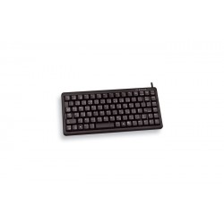 CHERRY G84-4100 COMPACT KEYBOARD Clavier filaire miniature, USB PS2, noir, AZERTY - FR