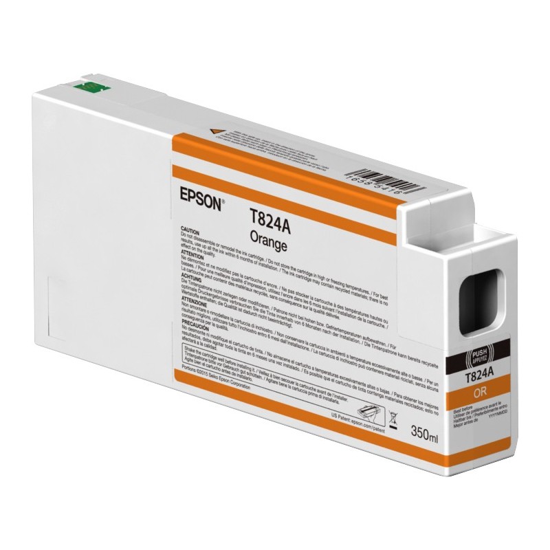 Epson Singlepack Orange T824A00 UltraChrome HDX 350ml