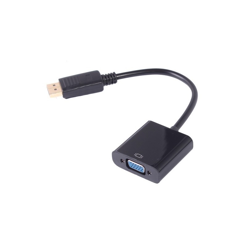 Uniformatic 0.2m DisplayPort - VGA m f 0,2 m VGA (D-Sub) Noir