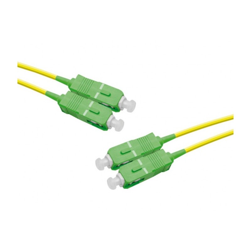 Générique ECF-392384 câble InfiniBand et à fibres optiques 5 m SC Vert, Jaune