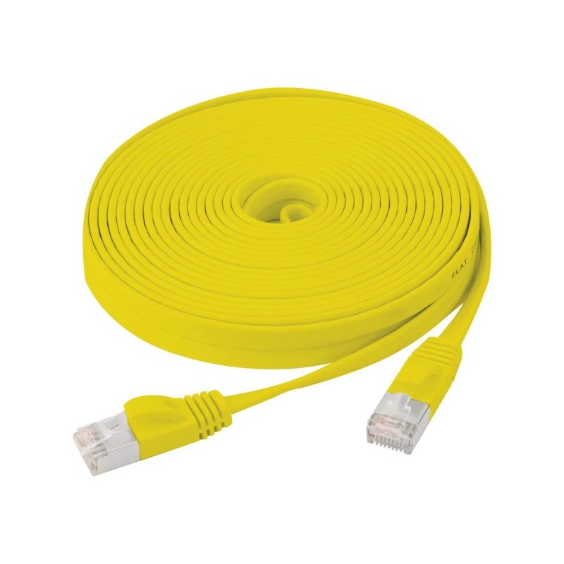 Générique ECF-845184 câble de réseau Jaune 10 m Cat6 U FTP (STP)