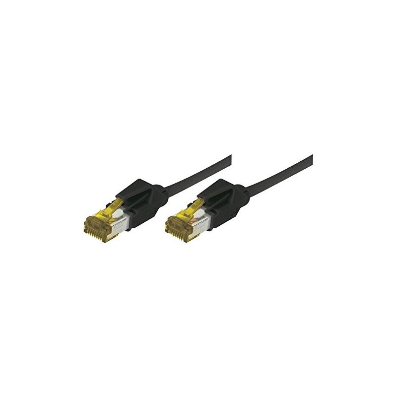 Connect 850087 câble de réseau Noir 0,5 m Cat6a S FTP (S-STP)