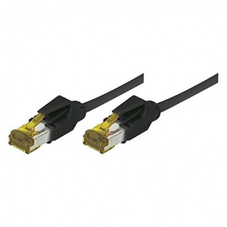 Connect 850087 câble de réseau Noir 0,5 m Cat6a S FTP (S-STP)